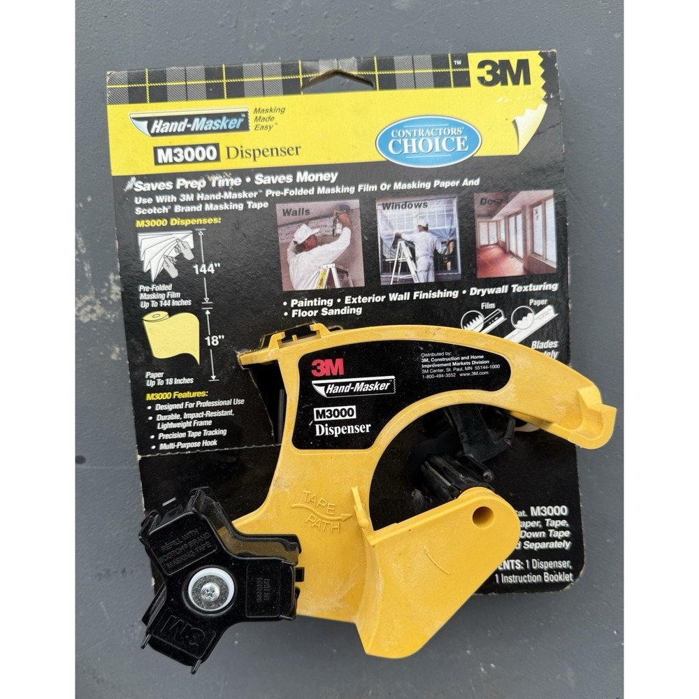 3M Dispenser Hand Taper Masker Model M3000 film paper plastic roll dispenser